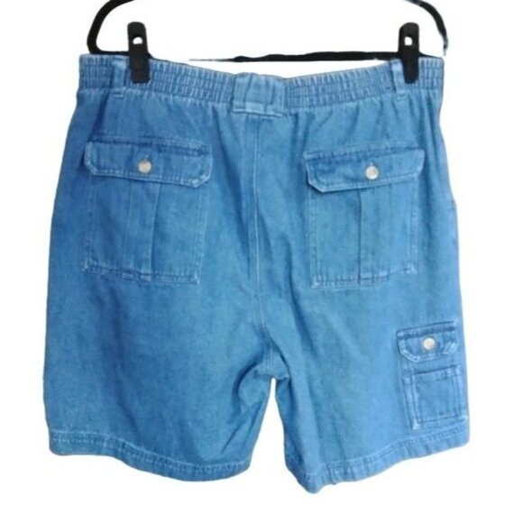 Redhead Mens 6-Pocket Denim Cargo Shorts Size 38 With Elastic Back - Picture 5 of 8